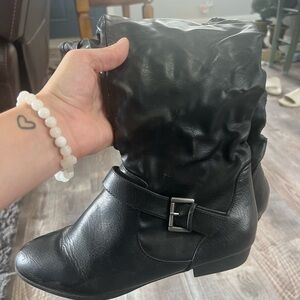 Women's Black Leather Boots
